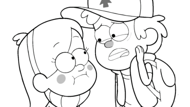 Dibujos de Gravity falls para colorear