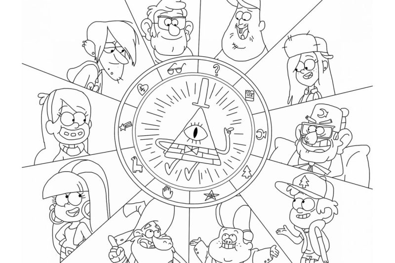 Dibujos de Gravity Falls para pintar