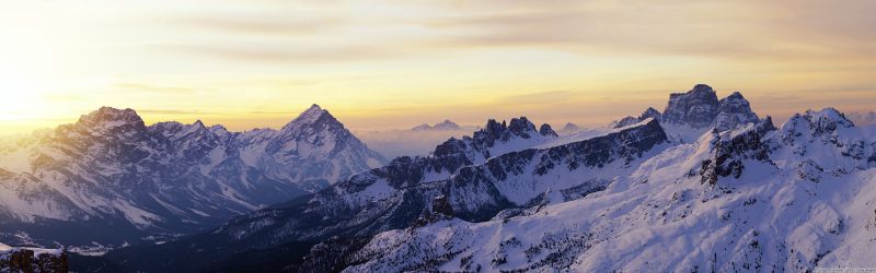 Dolomitas al amanecer, Italia