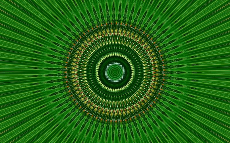Mándala verde fondo de pantalla