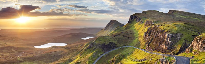 Quiraing Isla de Skye en Escocia, Reino Unido