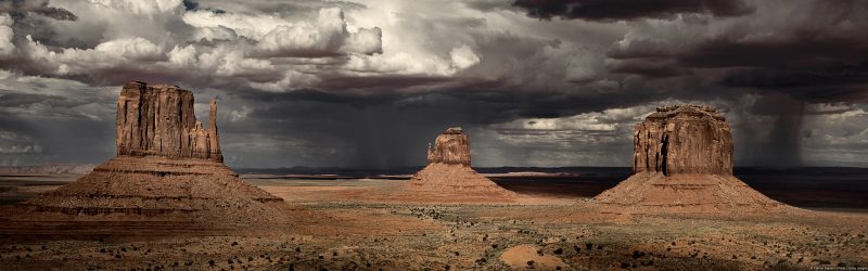 Cielo tormentoso sobre el Valle de los Monumentos Arizona, Estados Unidos