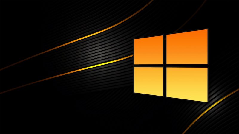 Fondo de Windows 10 negro, wallpaper