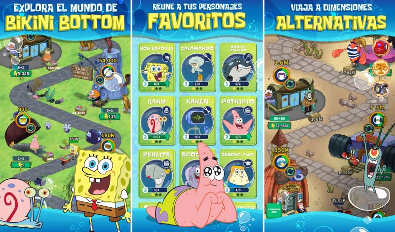 Bob Esponja juego para Android e iPhone Gratis