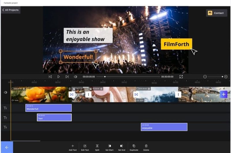 FilmForth Editor de video gratuito