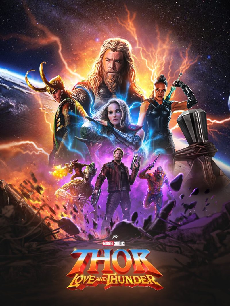 thor love and thunder poster promocional