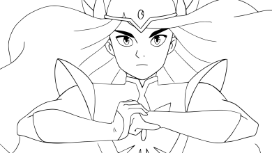 Dibujos de She-Ra y las princesas del poder para colorear, pintar e imprimir gratis