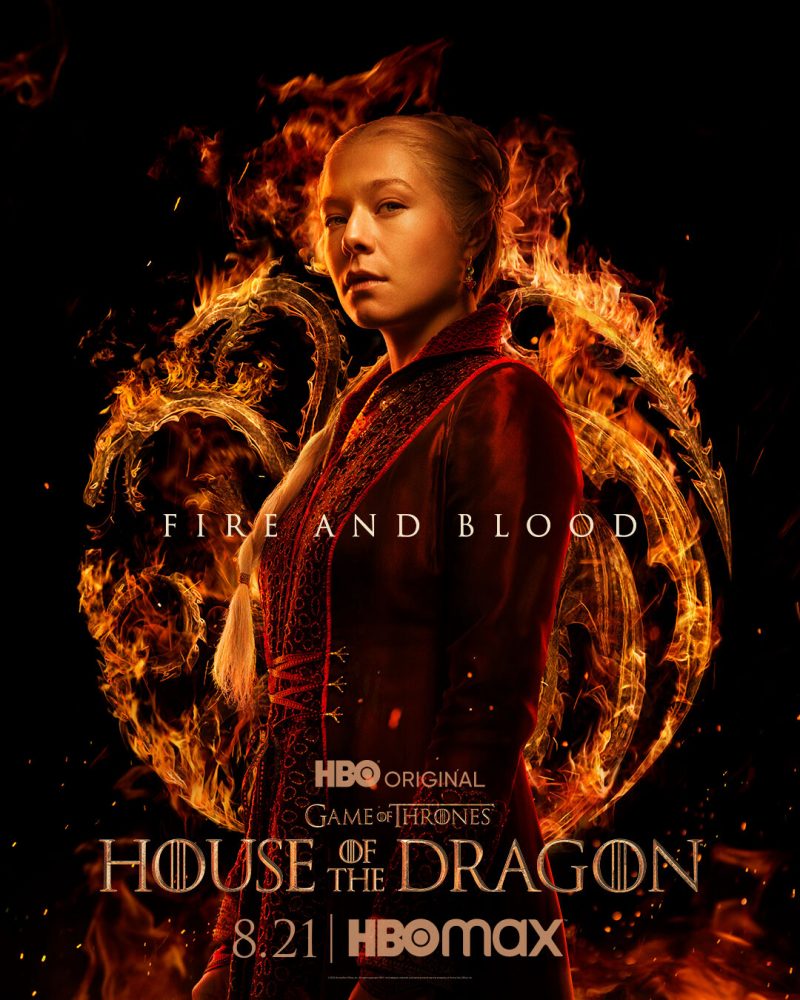 rhaenyra targaryen house of the dragon poster