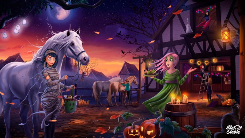 star stable juego online halloween wallpaper