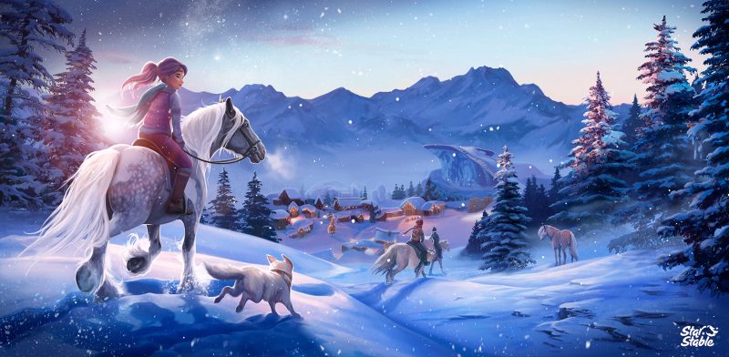 juego online star stable wallpaper winter