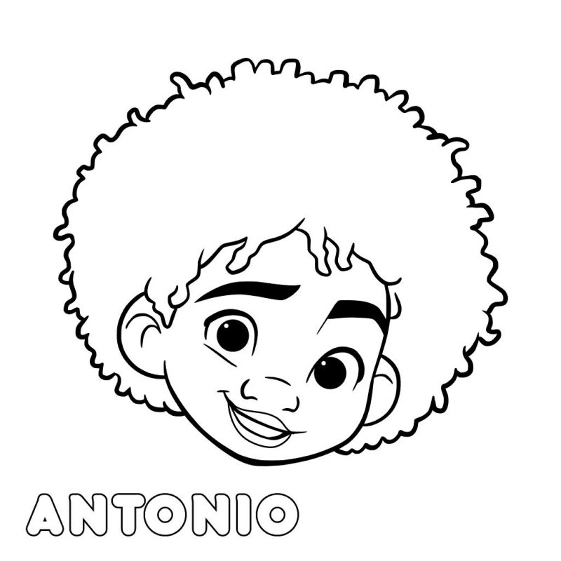 antonio encanto disney dibujos para colorear