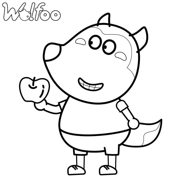 Dibujos Bebé Wolfoo para imprimir y colorear gratis