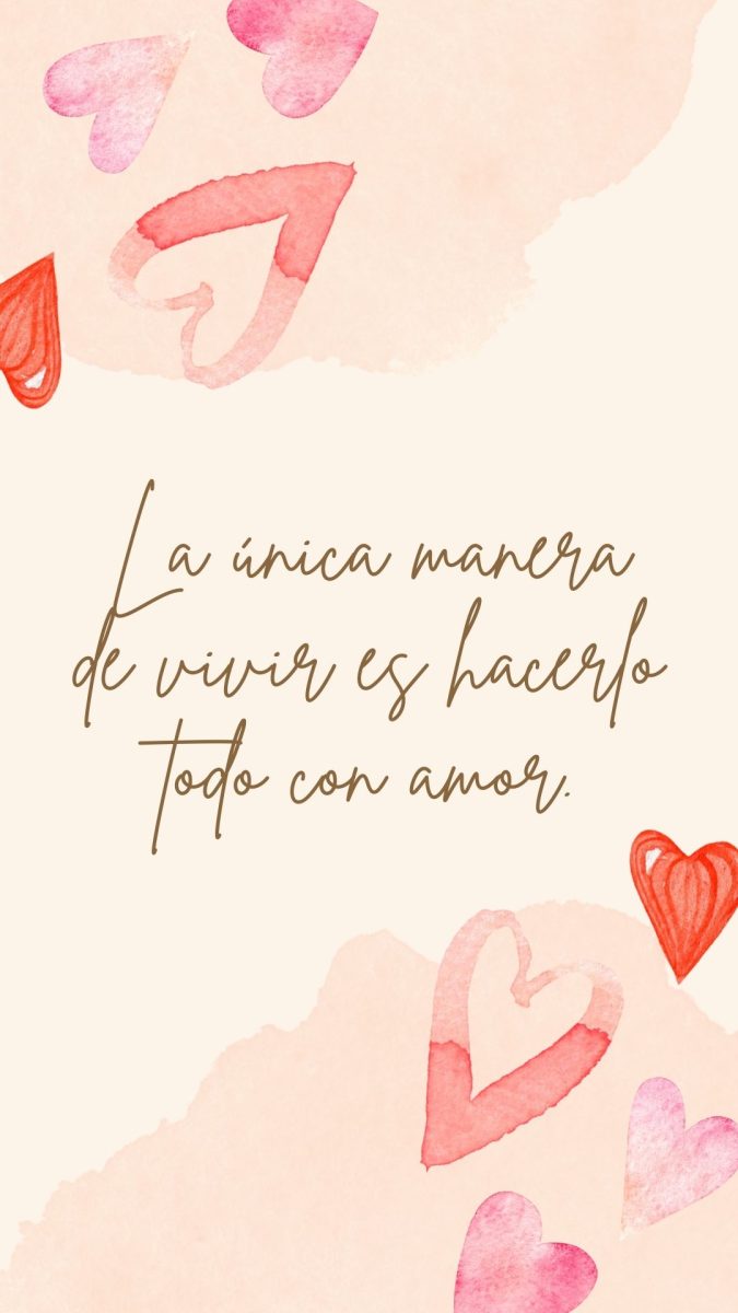 la única manera de vivir es hacerlo todo con amor fondo pantalla