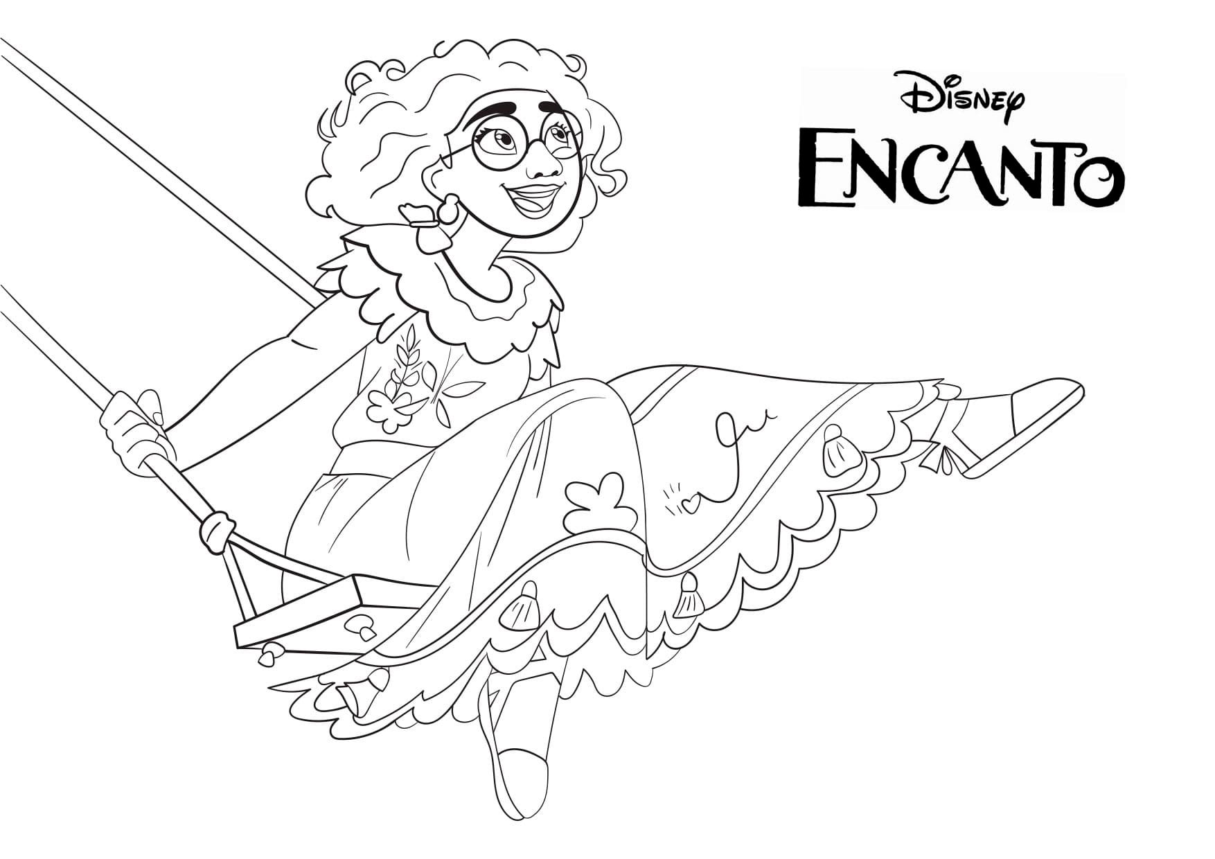 Dibujos Encanto película Disney para colorear e imprimir