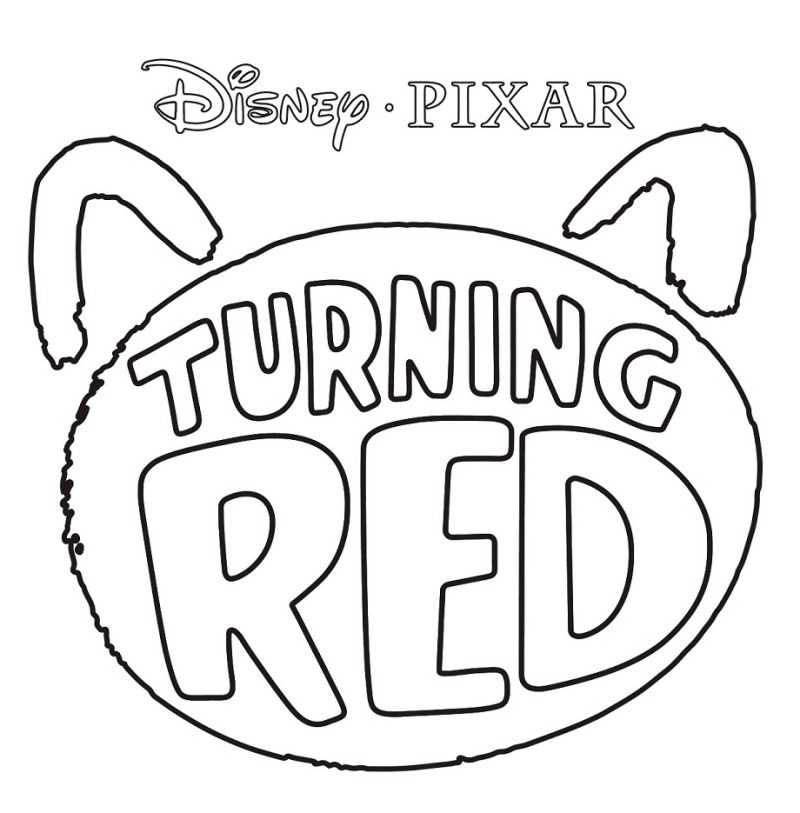 dibujos turning red disney para colorear