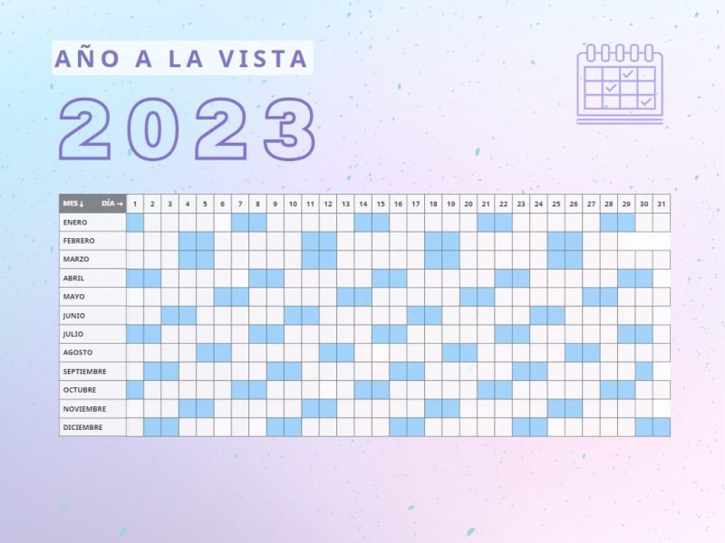 calendari o2023 año vista