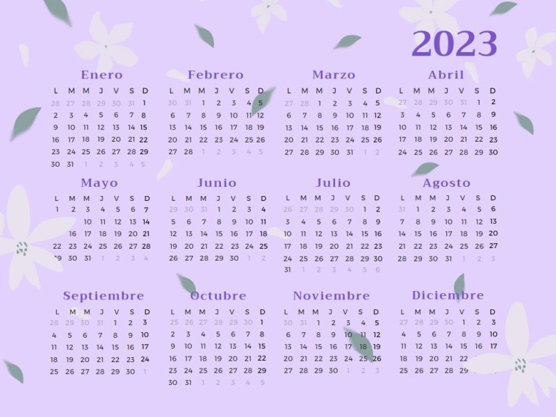 calendario 2023 anual
