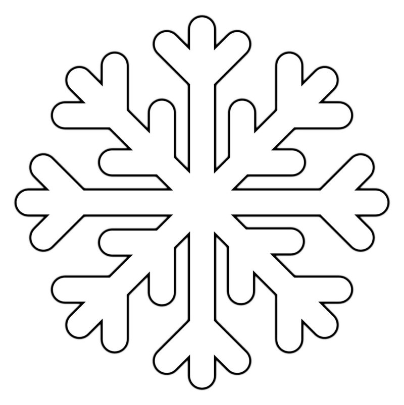 dibujo copo de nieve navidad para colorear