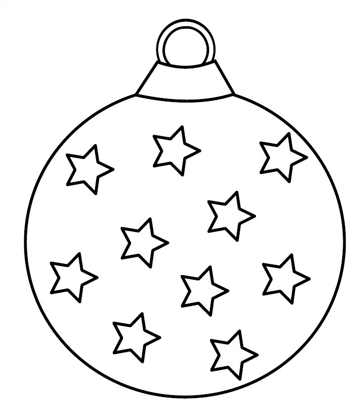 dibujos esferas de navidad para pintar