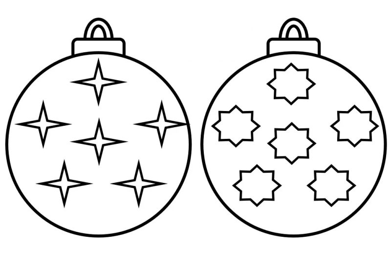 dibujos pareja bolas de navidad para colorear