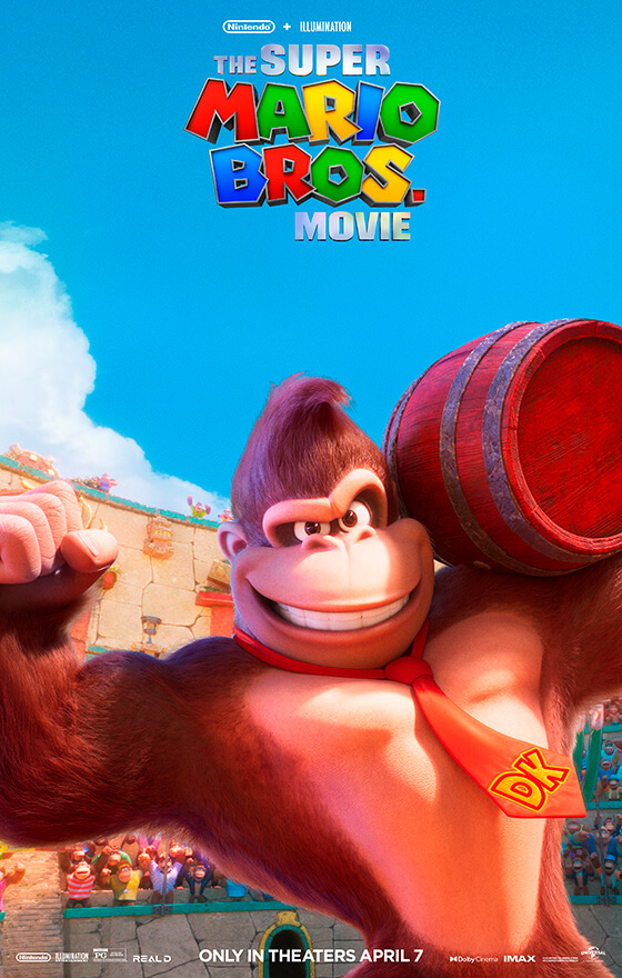 Donkey Kong The Super Mario Bros movie 2023 poster