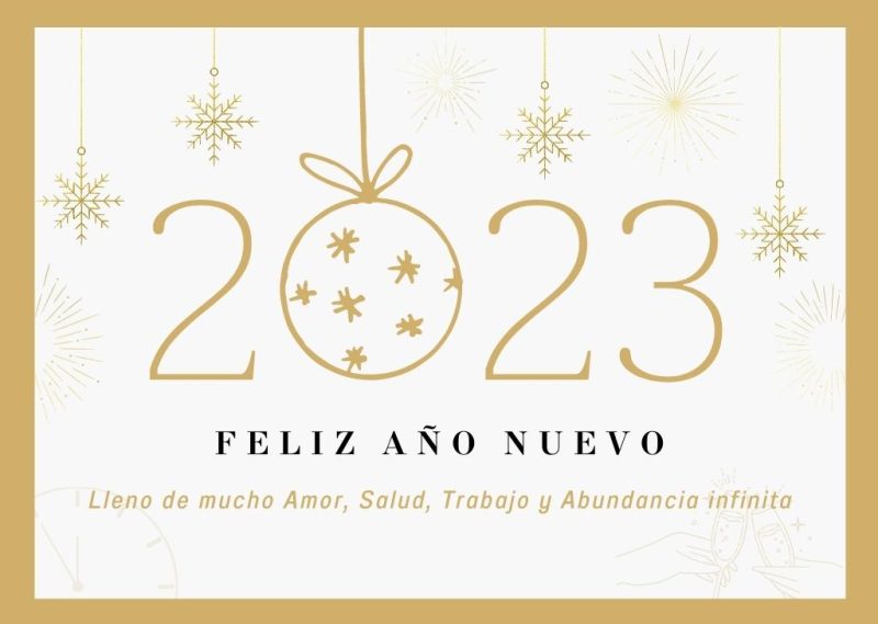 feliz 2023 amor salud abundancia