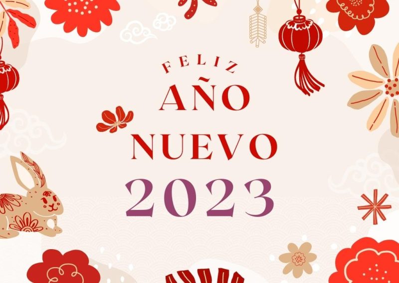 feliz 2023 año conejo