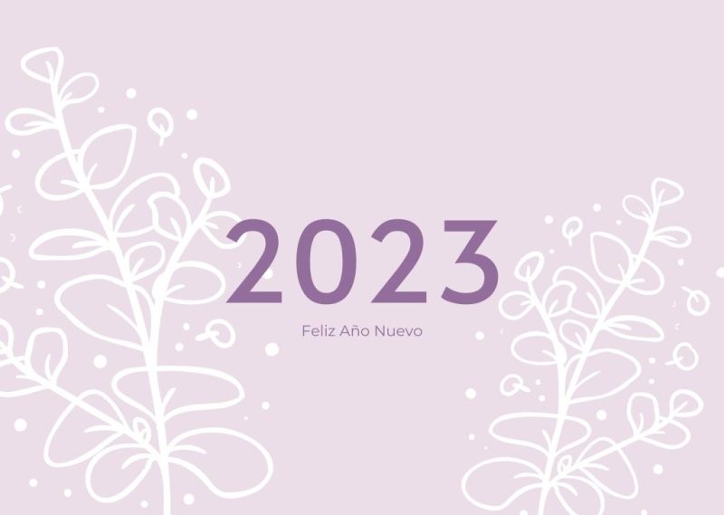 feliz año 2023 bienvenido