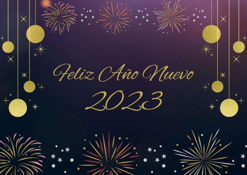 feliz año nuevo 2023 bienvenido