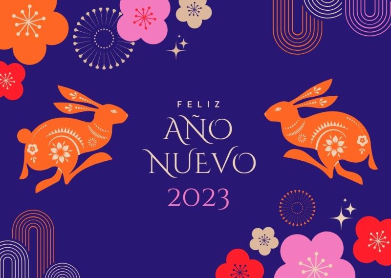 feliz año nuevo 2023 conejo