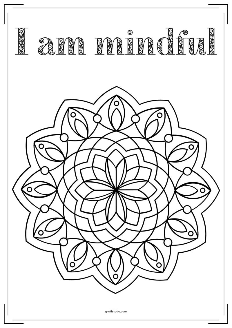 mandalas i am mindful adult coloring