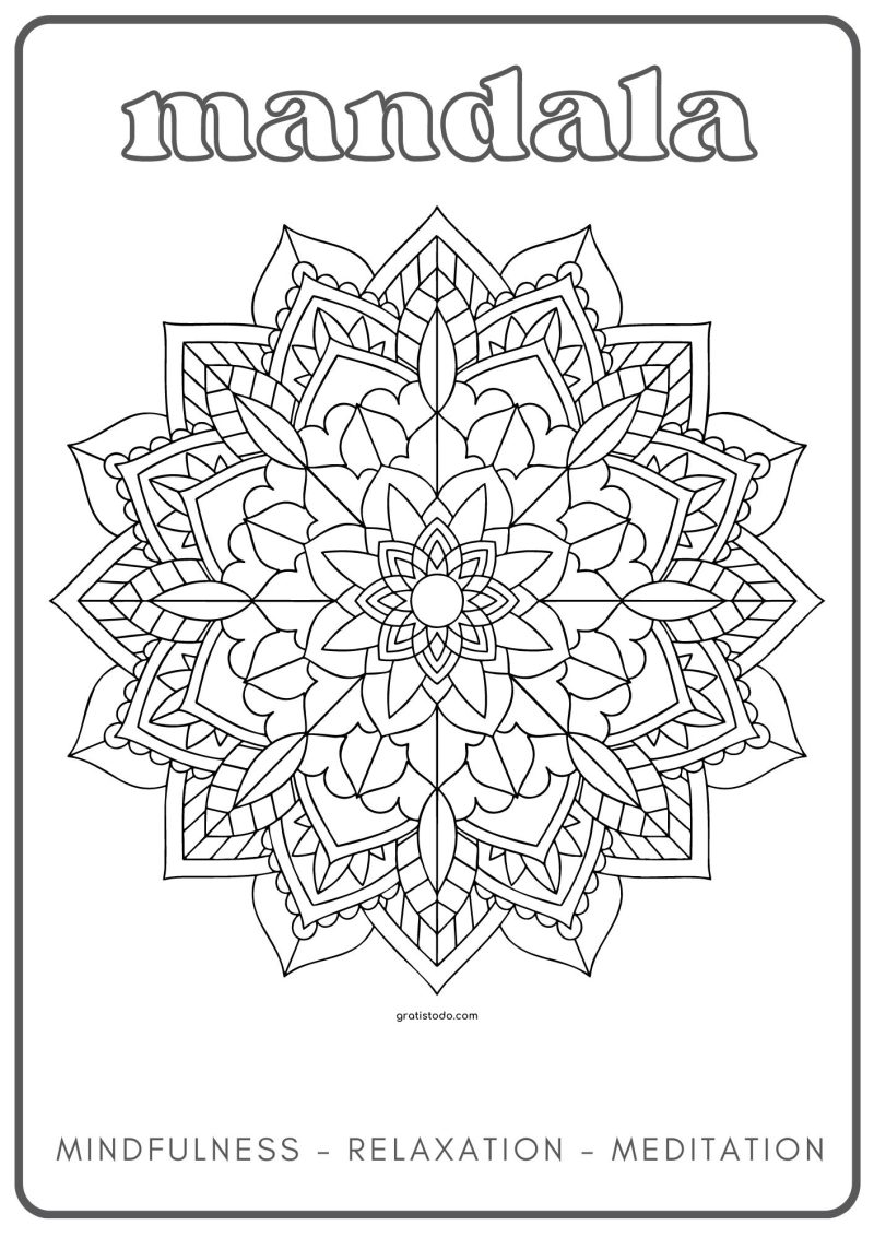 mandalas reflection coloring