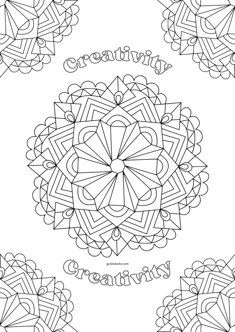 mandalas creativity coloring