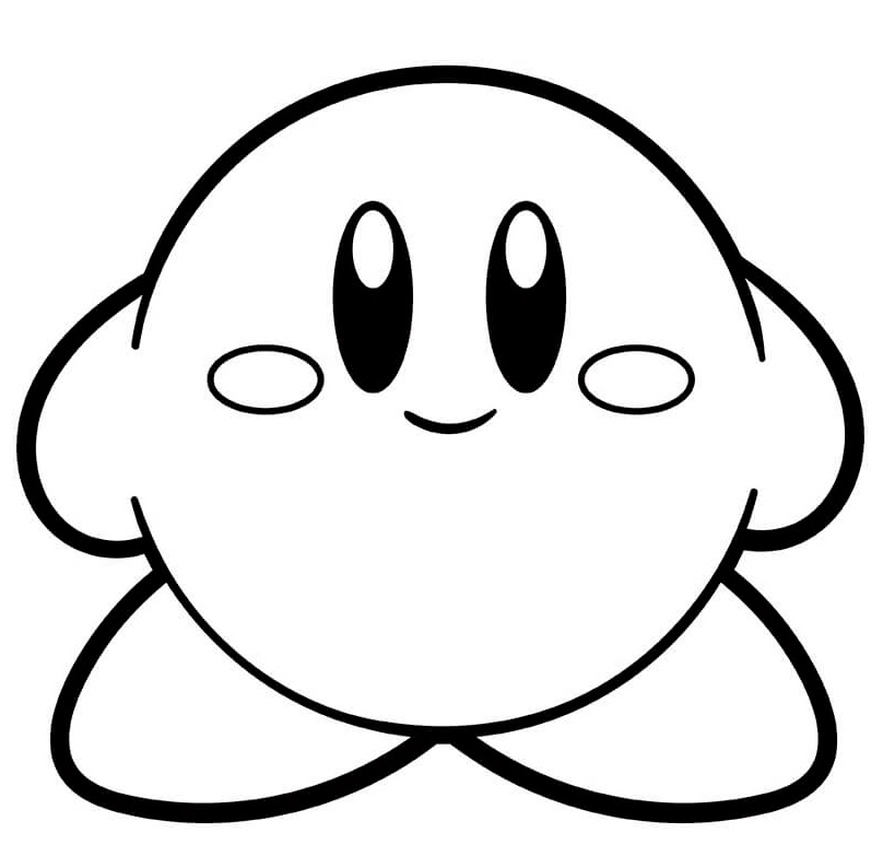 Dibujos Kirby para colorear e imprimir