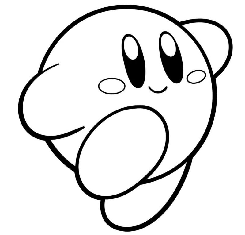 kirby dibujos para colorear