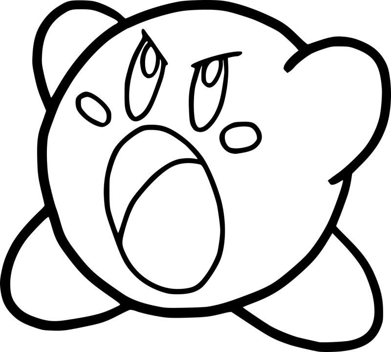 kirby dibujos para colorear e imprimir