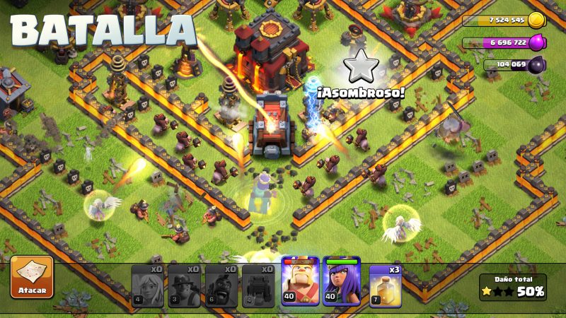 Batalla en Clash of Clans