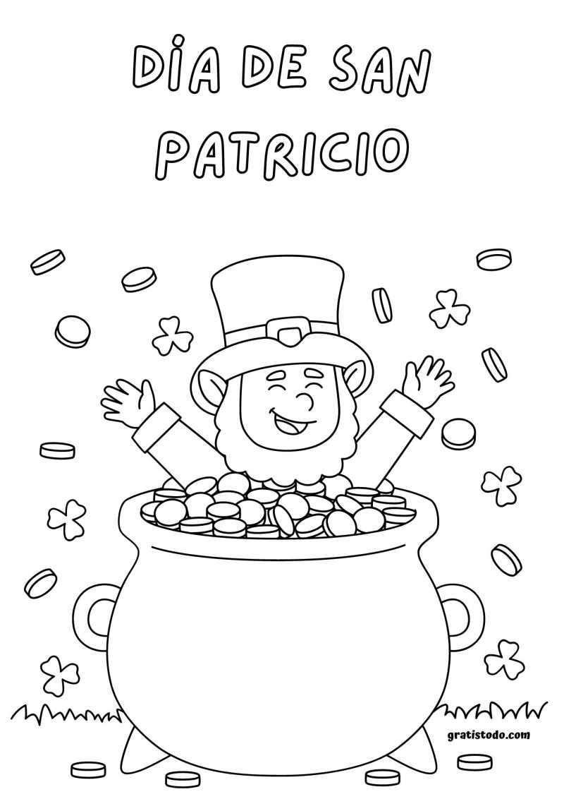 dibujos día de san patricio para colorear