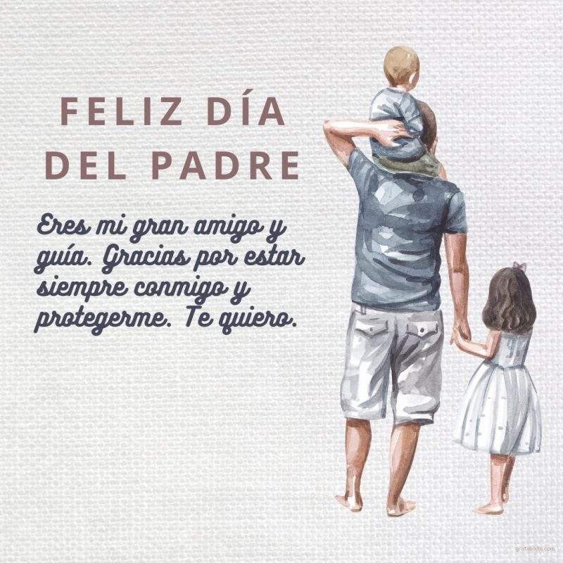 eres mi gran amigo feliz día del padre