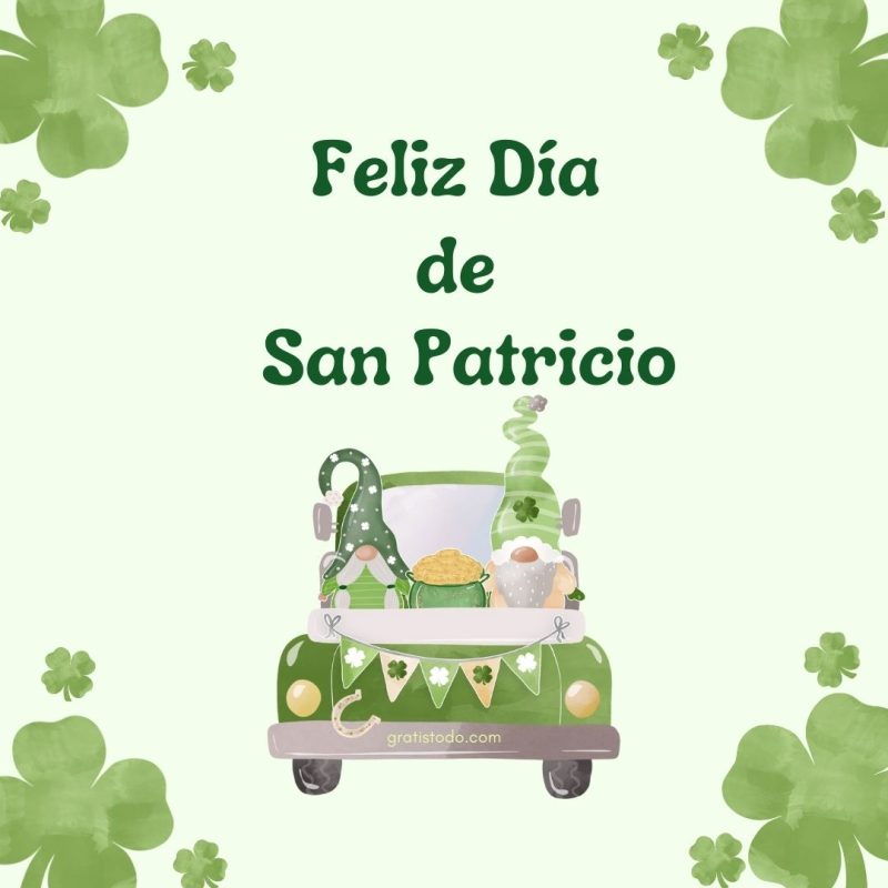 feliz día de san patricio buena suerte