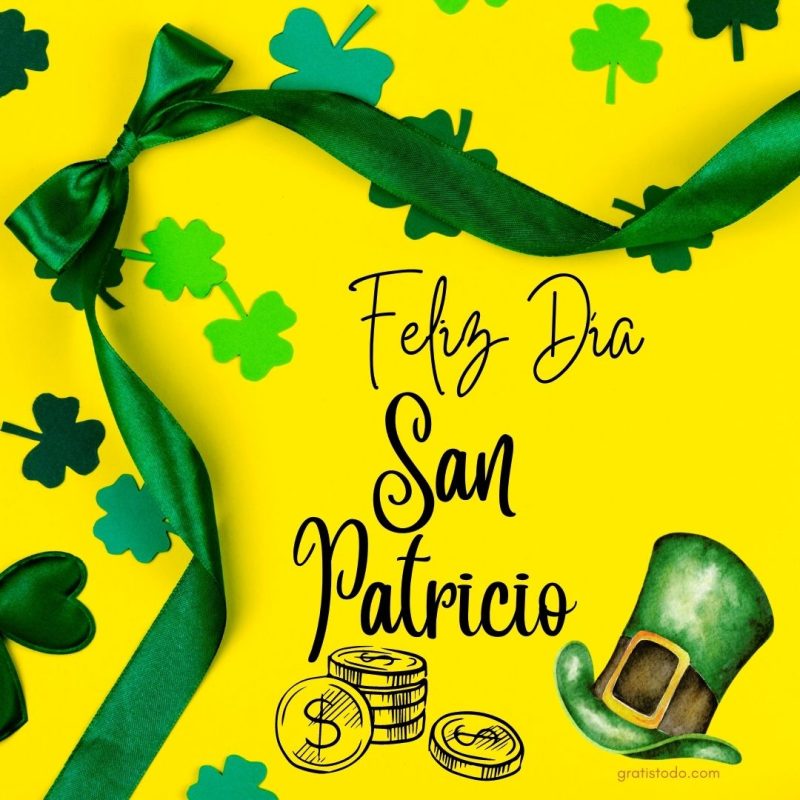 feliz día san patricio buena suerte