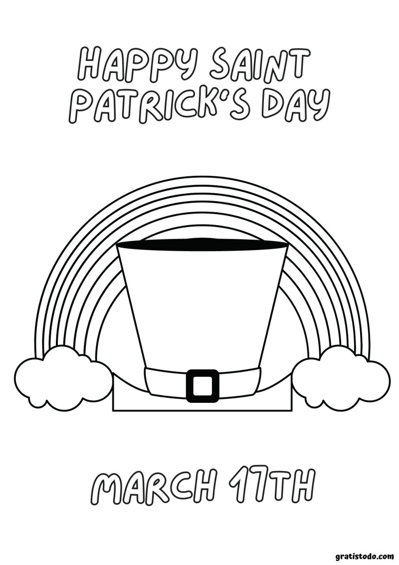 happy saint patricks day march 17 coloring pages