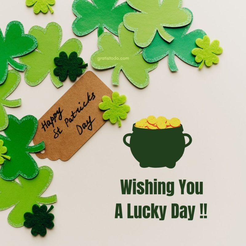 happy st patrick's day wishing you a lucky day