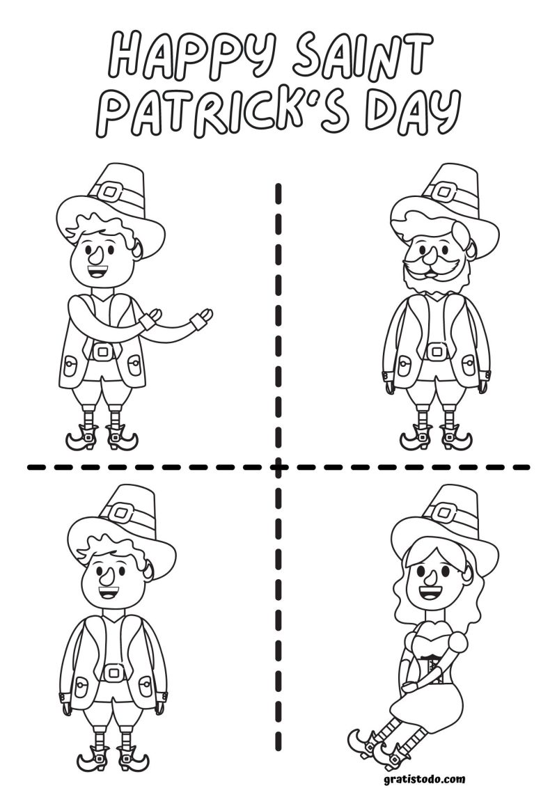 march 17 happy saint patricks day coloring pages