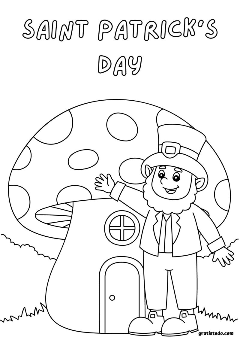 happy saint patricks day coloring pages