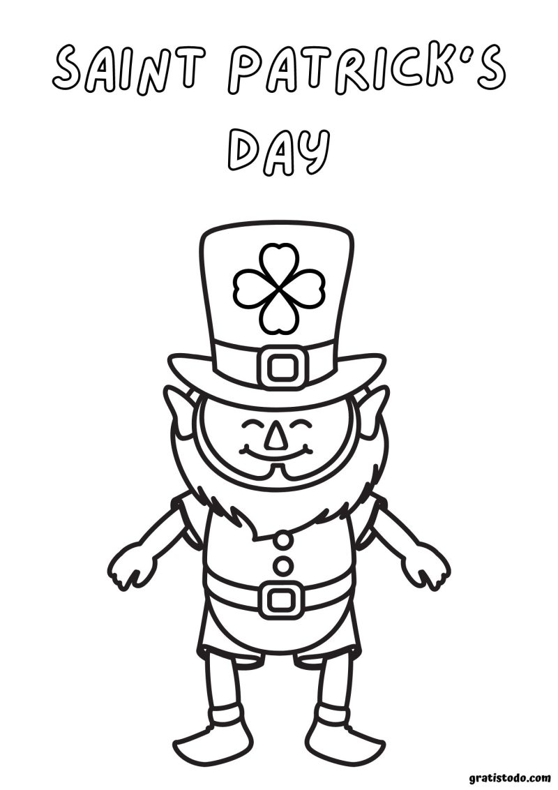 happy saint patricks day coloring pages