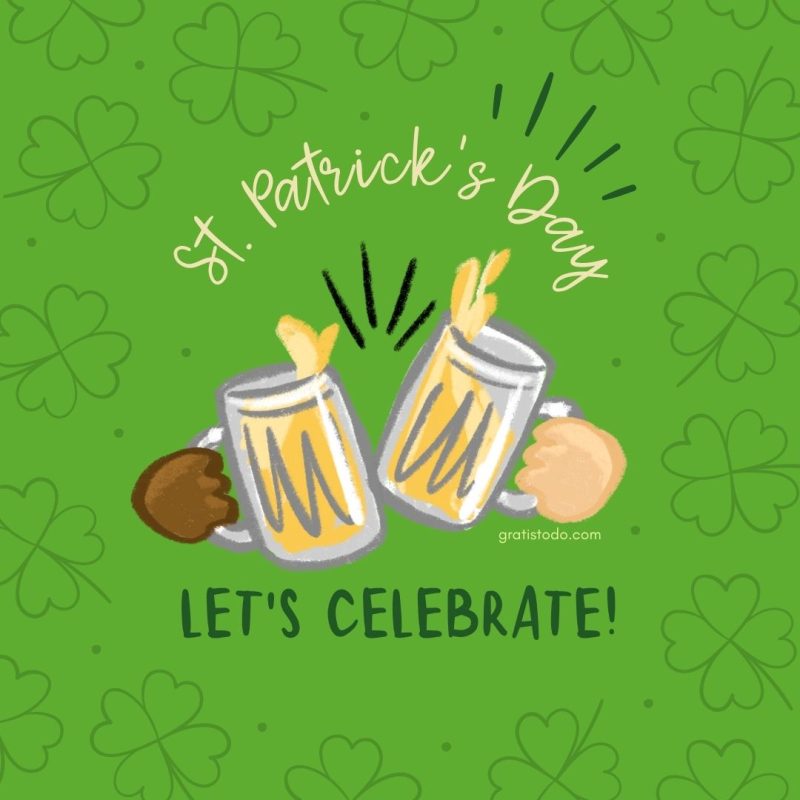 st patrick's day let's celebrate