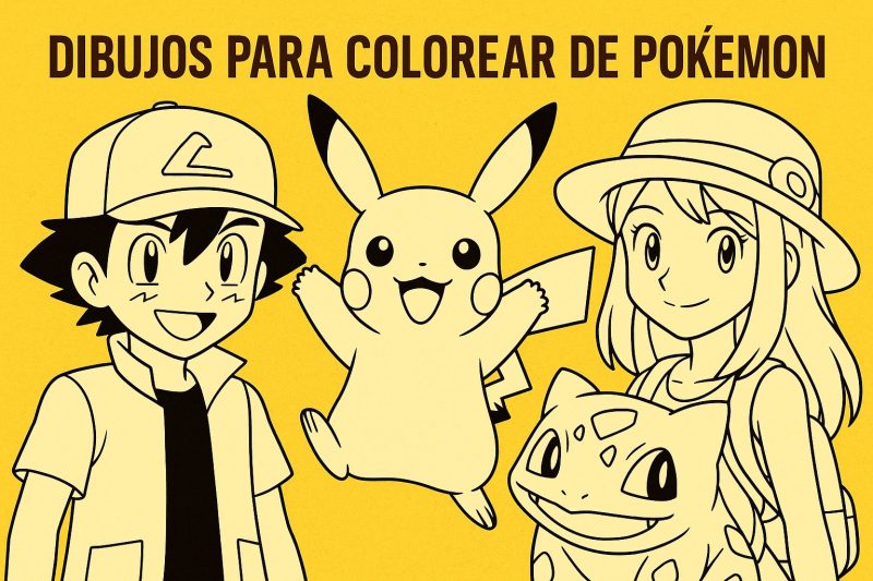 Dibujos de Pokemon para colorear e imprimir
